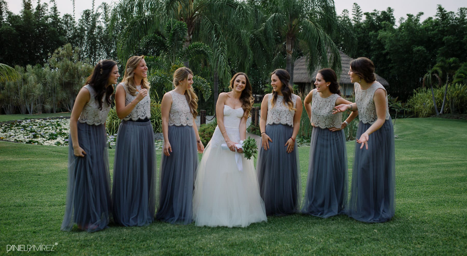 vestido de damas boda de dia
