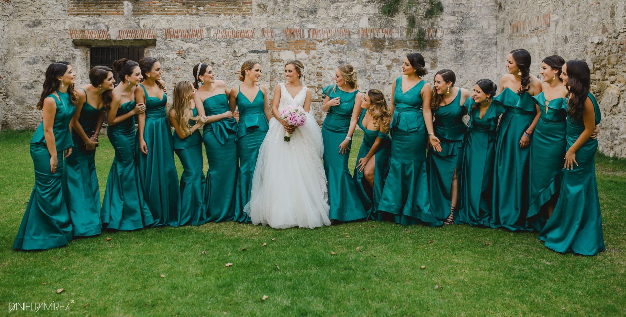 vestido damas verde